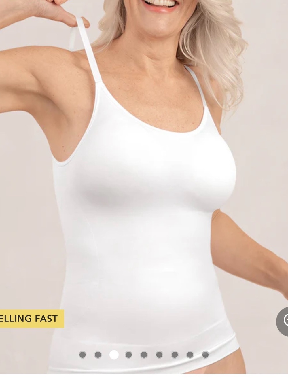 Shapermint (2) All Day Every Day Scoop Neck Cami - White and Black - XL